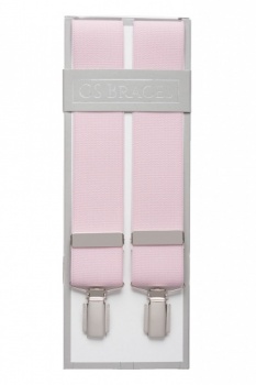 Plain Pink Braces For Trousers